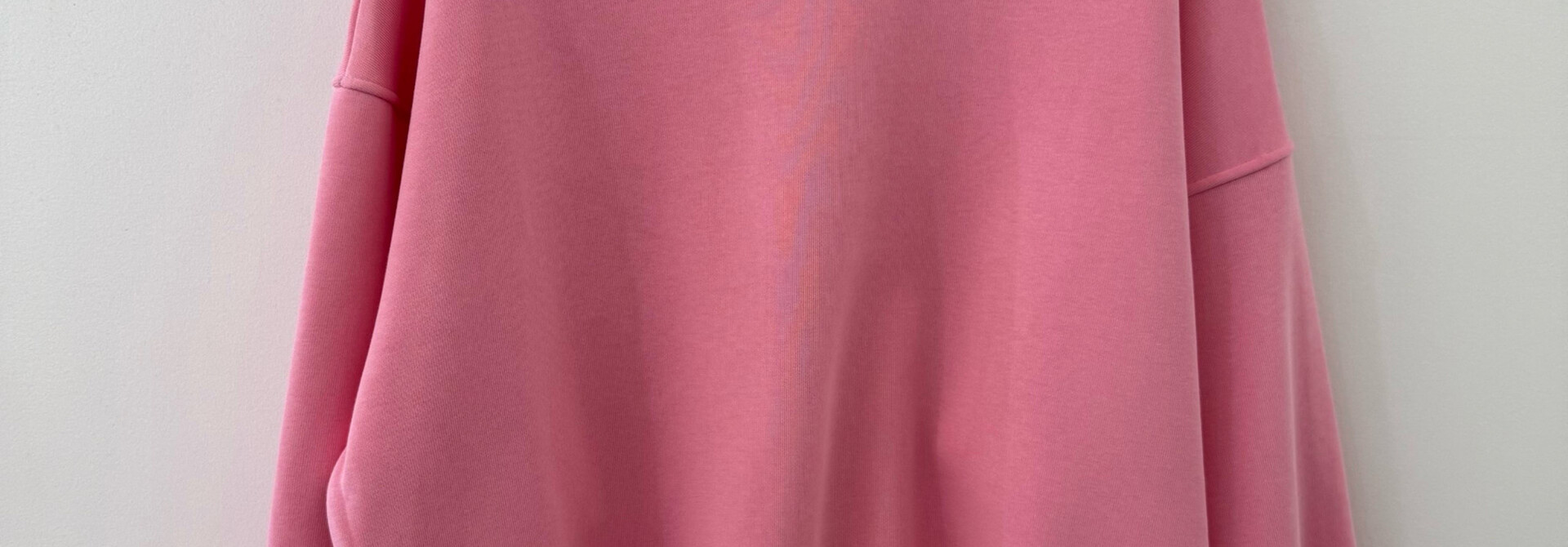 Kayne flock liner basic sweater Happy Pink