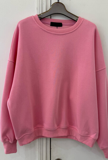 Kayne flock liner basic sweater Happy Pink