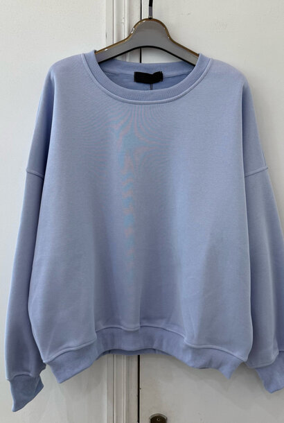 Kayne flock liner basic sweater Light Blue