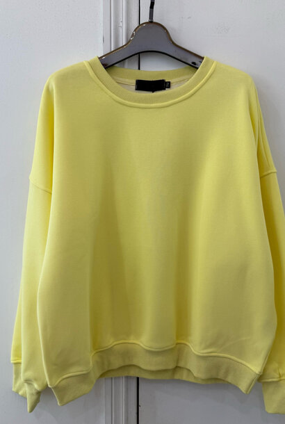 Kayne flock liner basic sweater Yellow