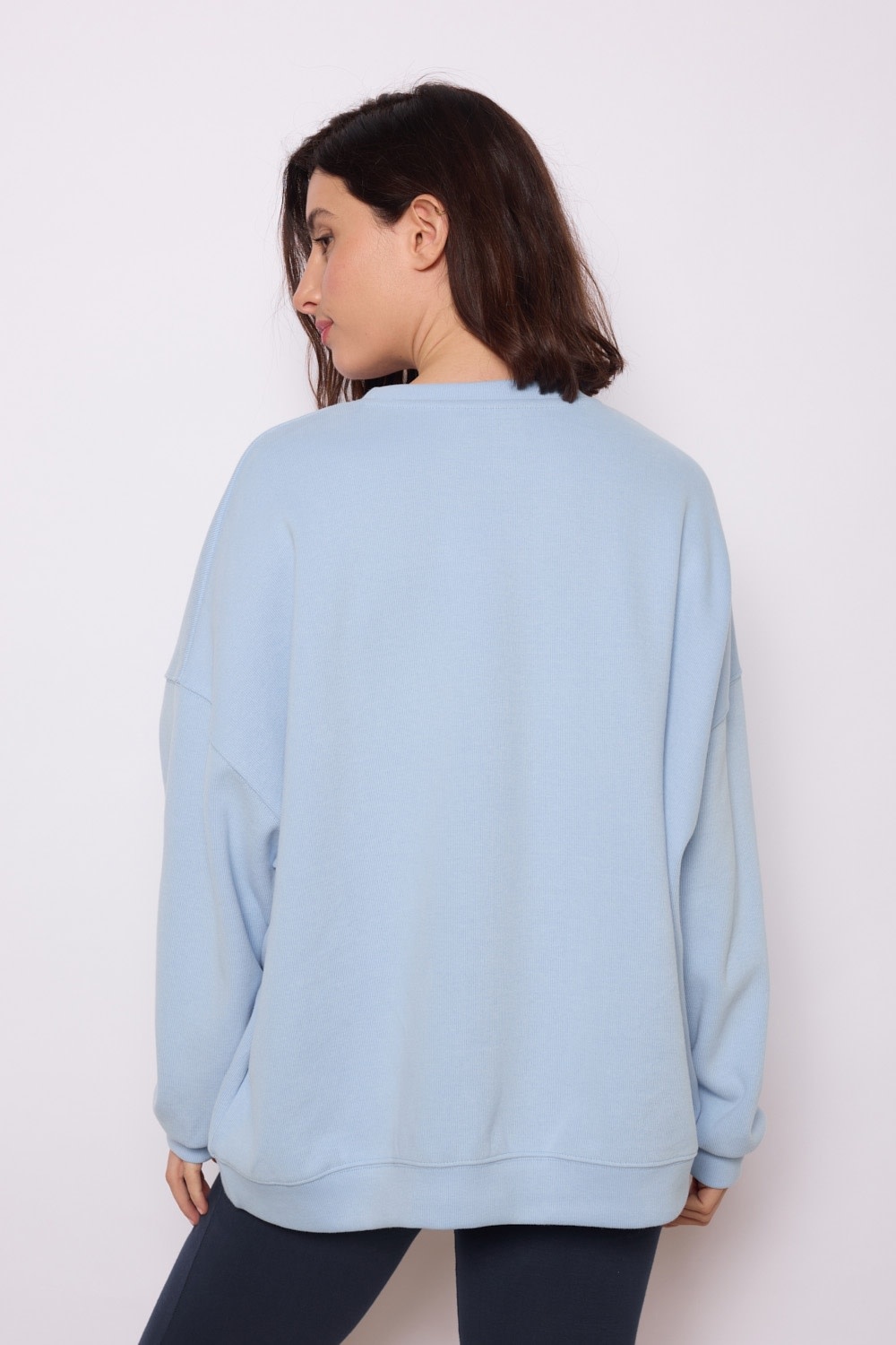 Mae basic sweater Light blue-2