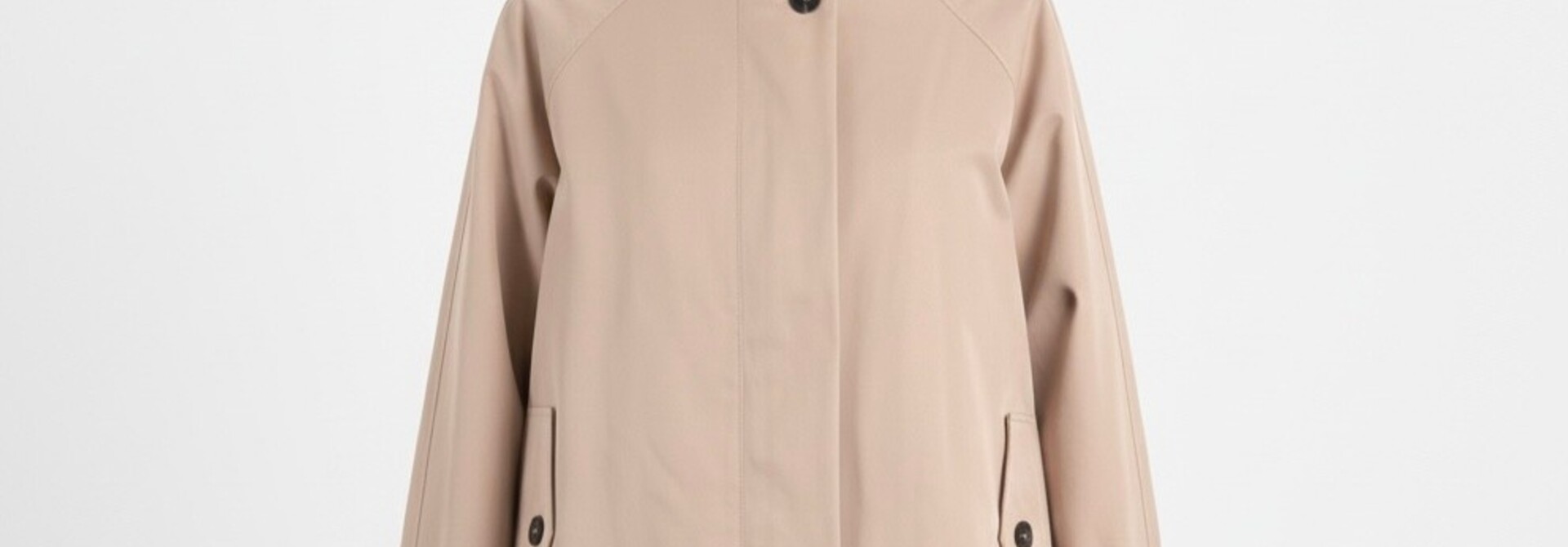 Nümph funnel-neck trench coat Beige
