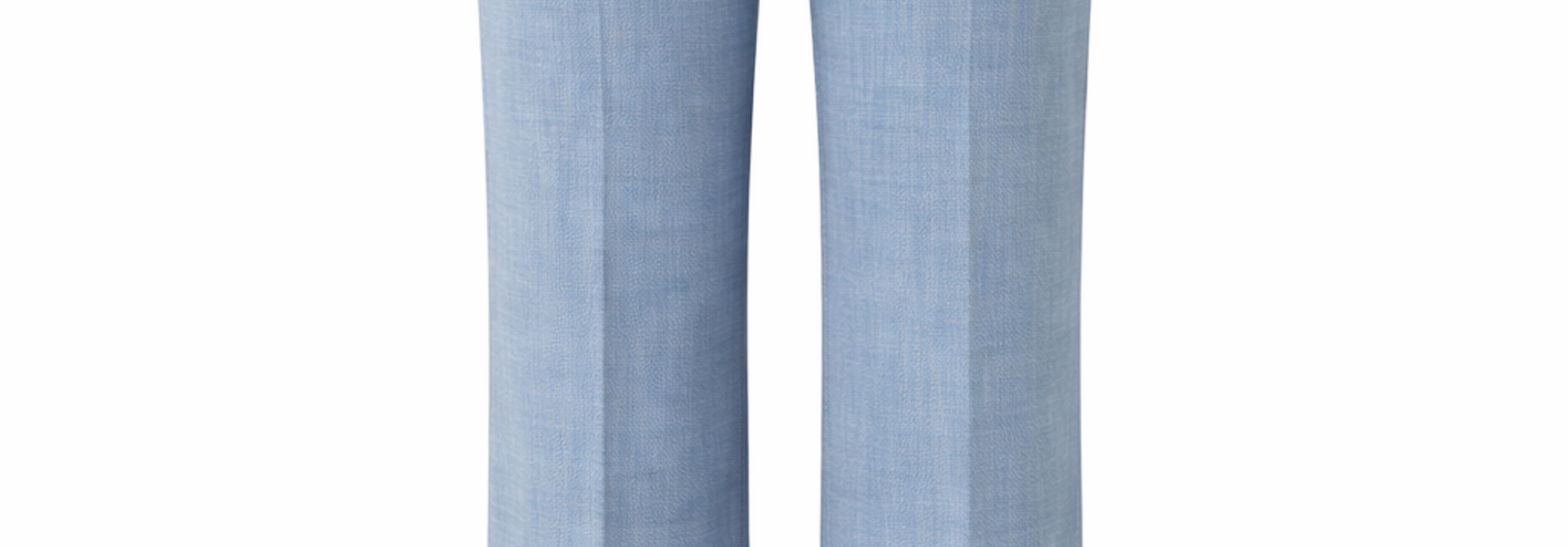 Parconi classic stretch wide denim pant Light Blue