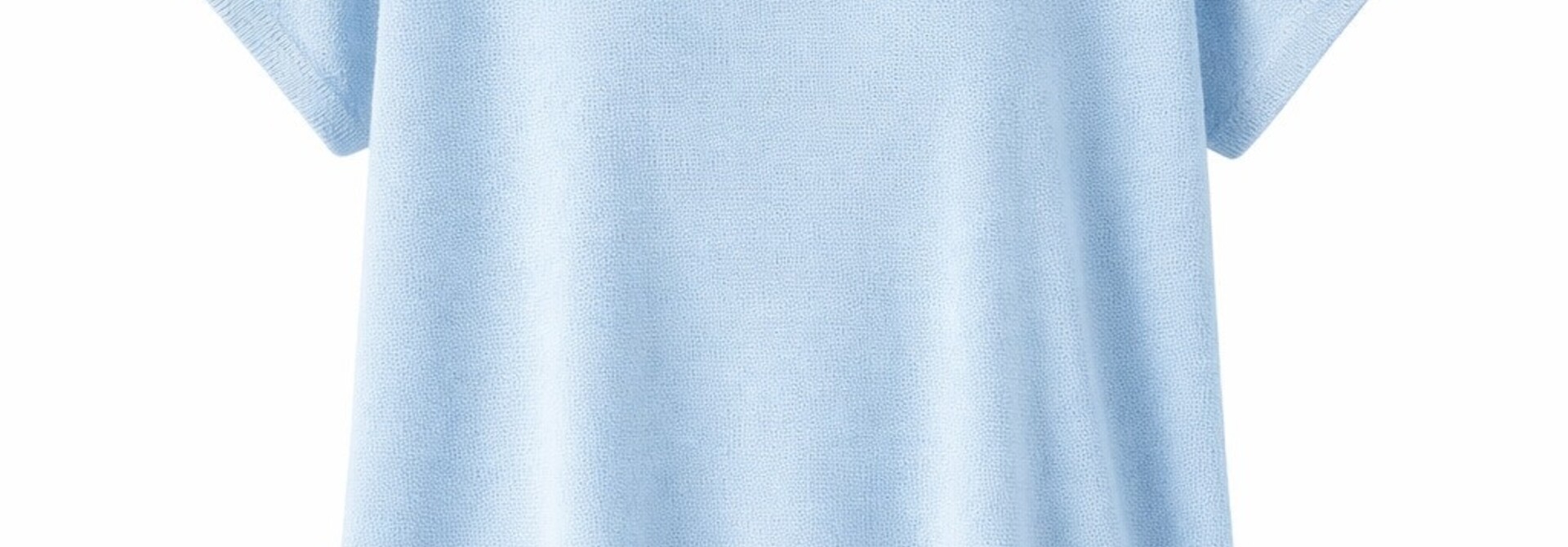 Ellö fluide viscose boxy knit top Light Blue