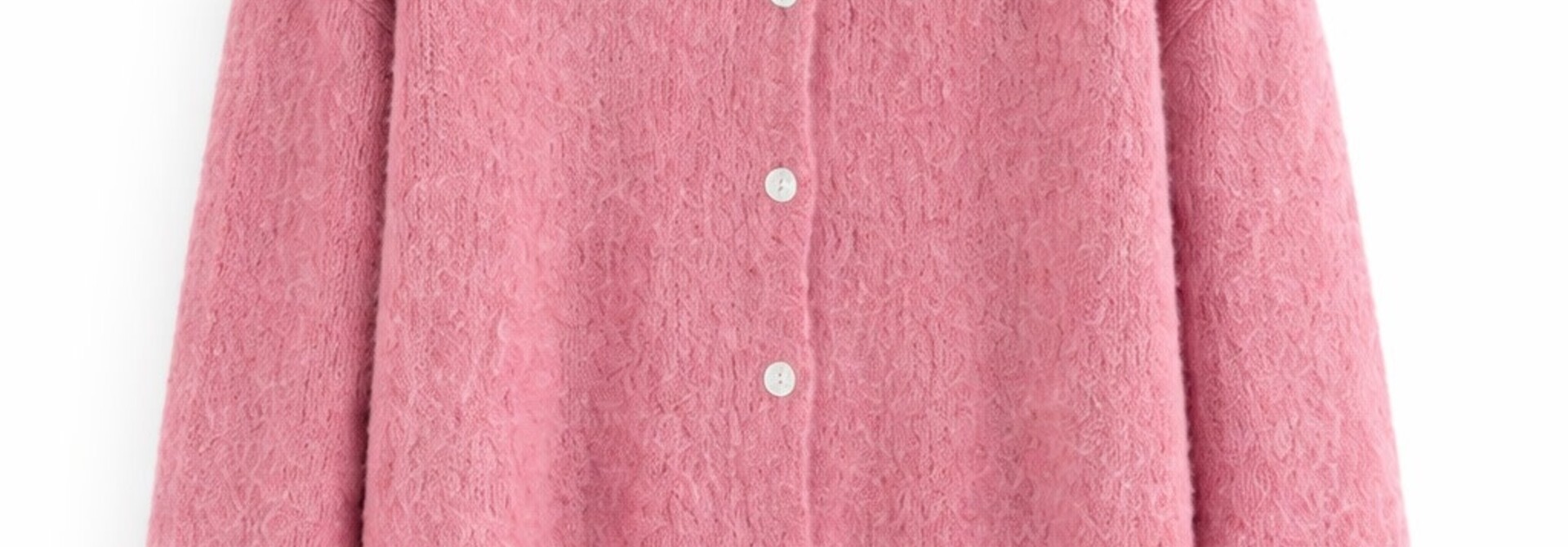 Lydia baby alpaca cardigan Powder Rose