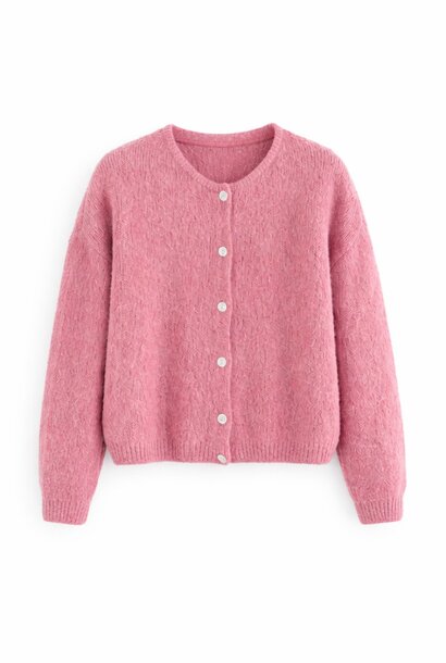 Lydia baby alpaca cardigan Powder Rose