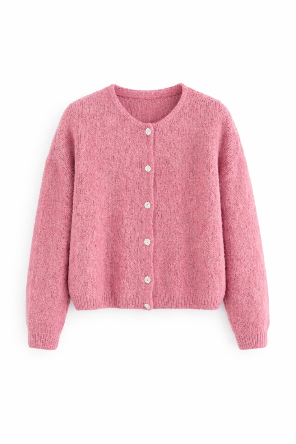 Lydia baby alpaca cardigan Powder Rose-1