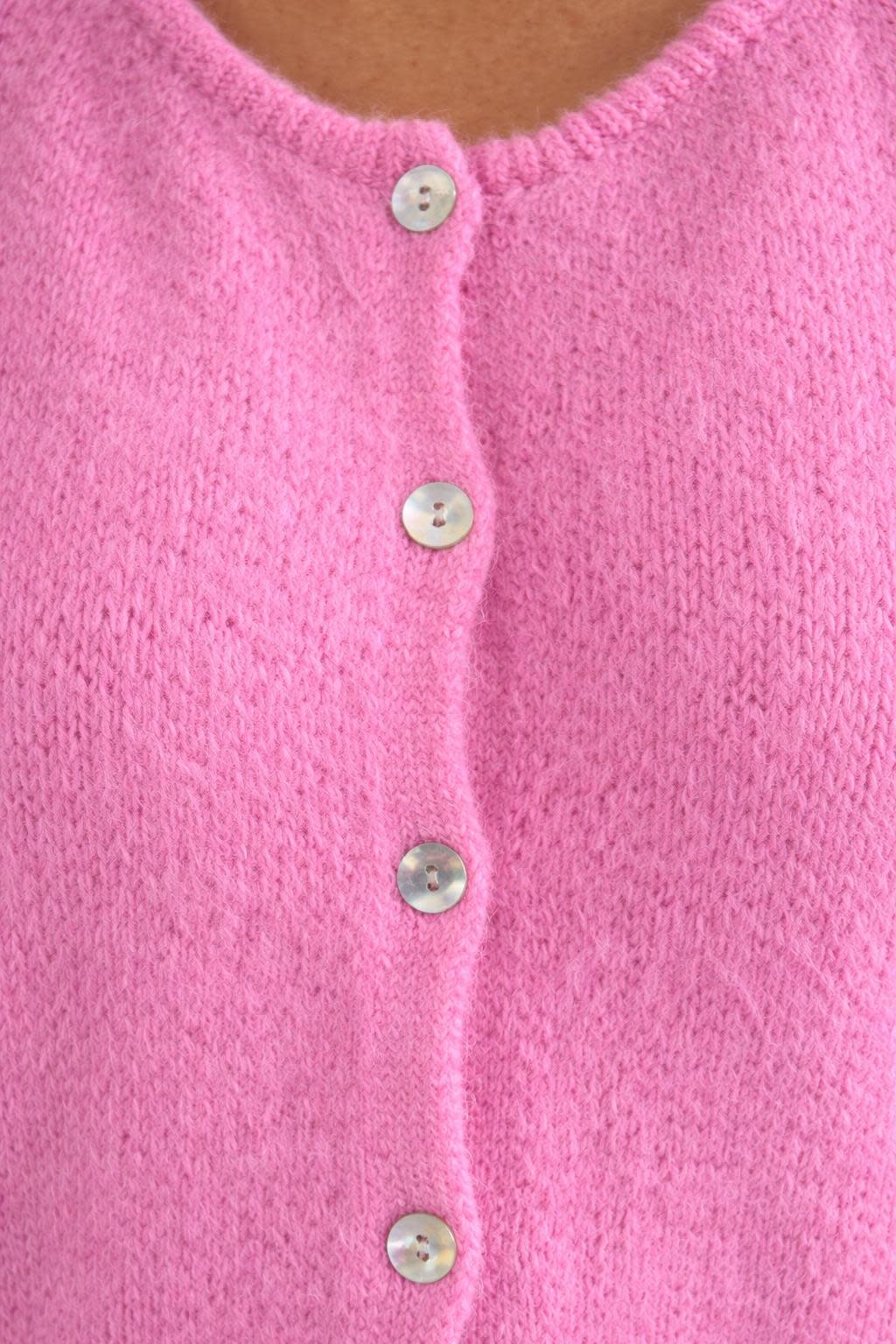 Lydia baby alpaca cardigan Happy Pink-2