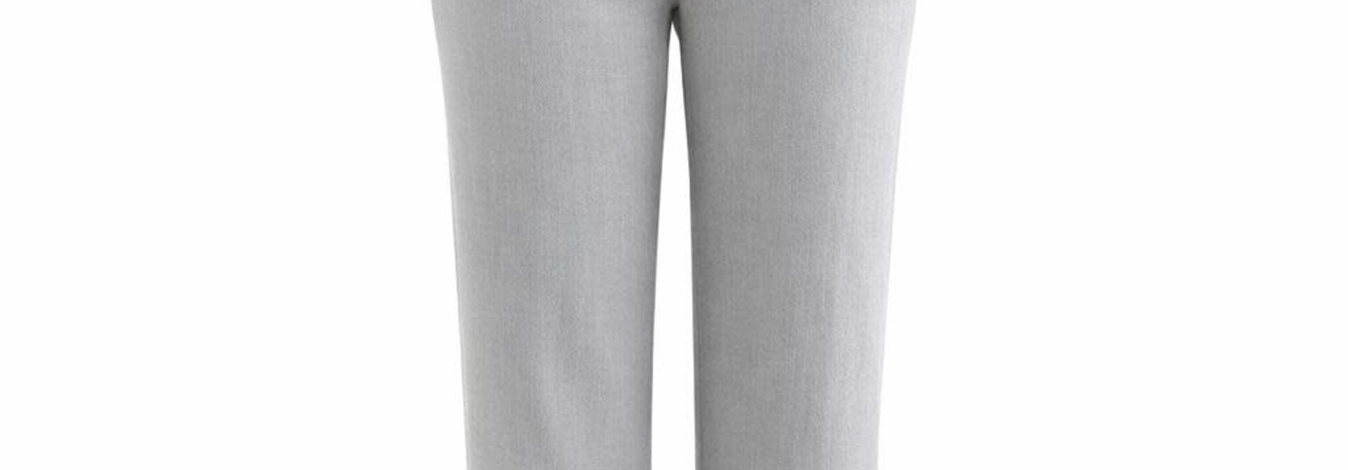 Parconi classic stretch wide denim pant Light Grey