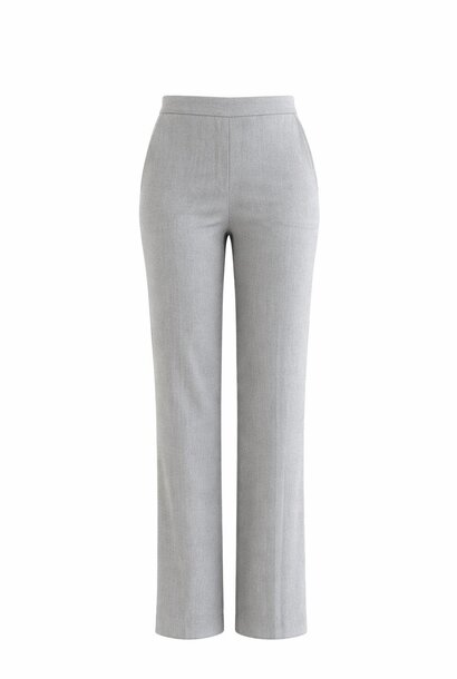 Paxan linen structured wide pant Light Grey