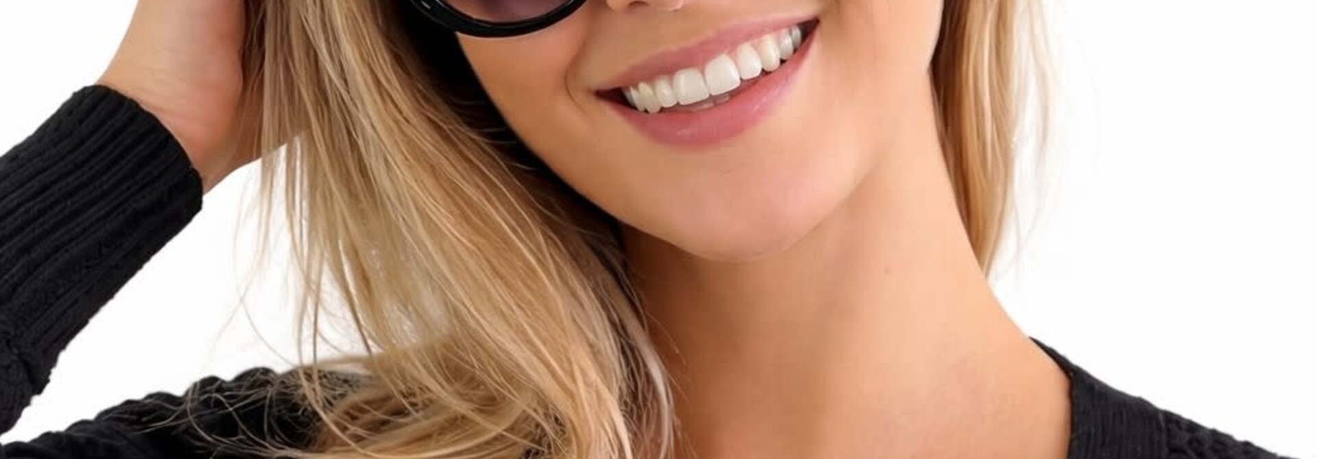 Bardot round statement sunglasses Black