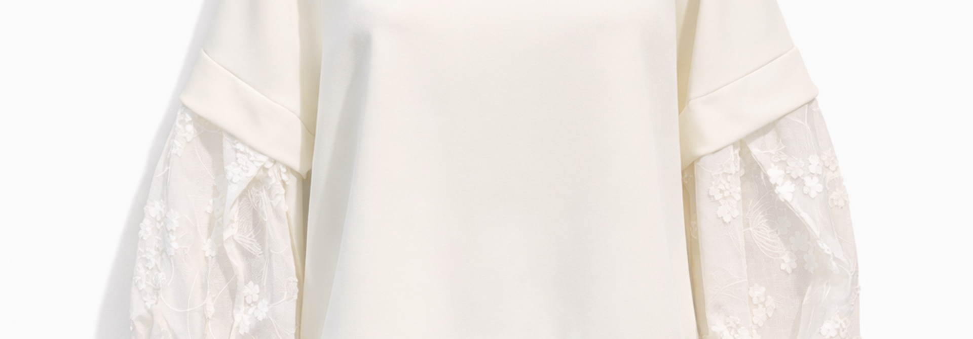 Kajak trompe l'oeil sweat/blouse White