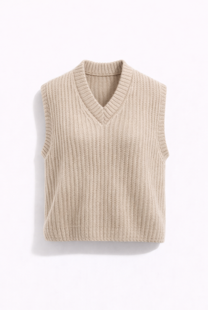 Dylan v-neck debardeur Beige