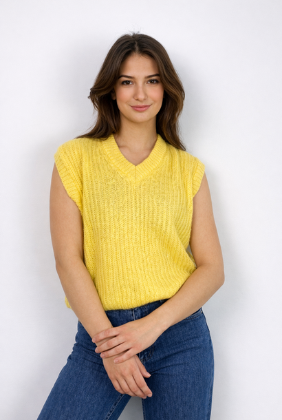 Dylan v-neck debardeur Yellow