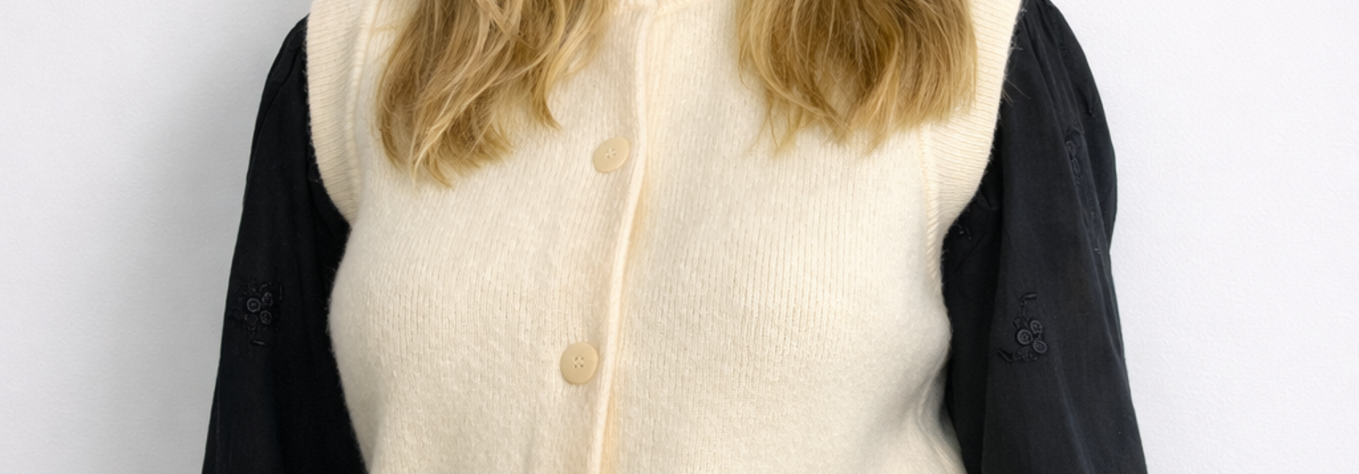 Axele soft butom-up debardeur Ecru