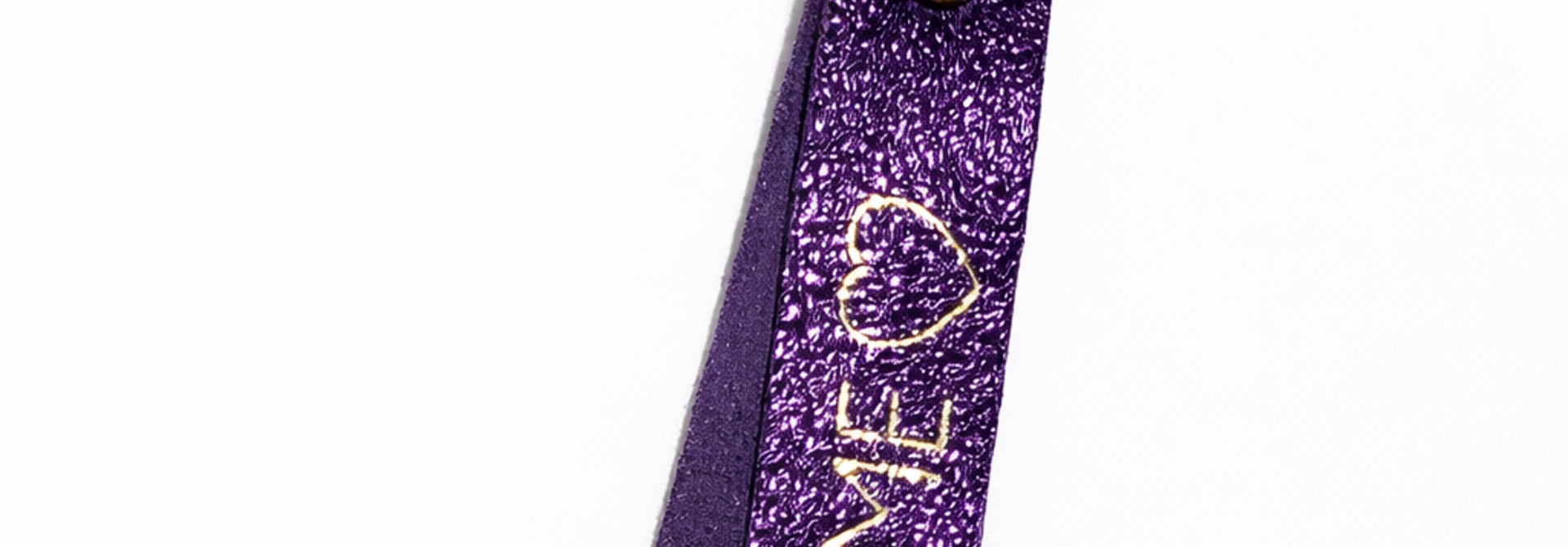Home metalic keychain Purple
