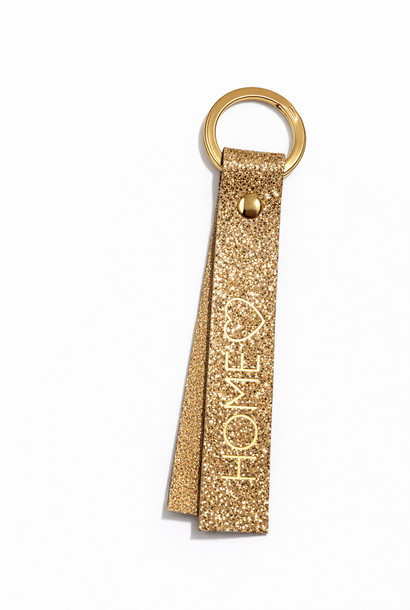 Home metalic keychain Gold