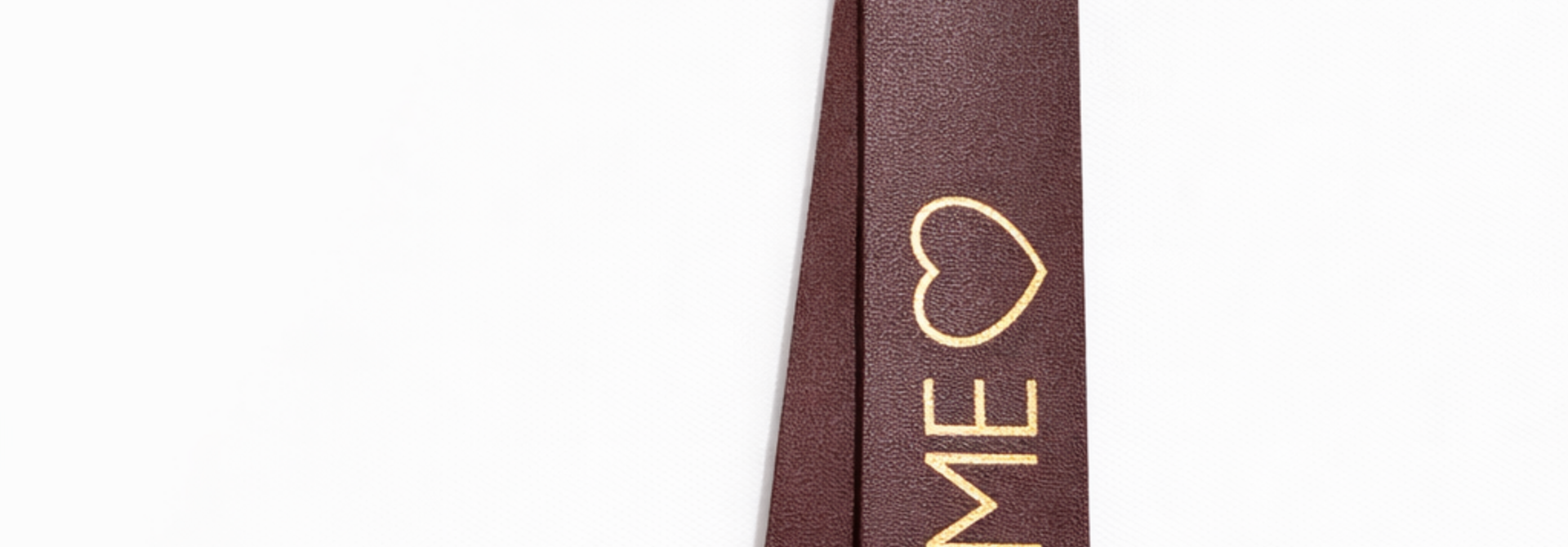 Home leather keychain  Marron Brown