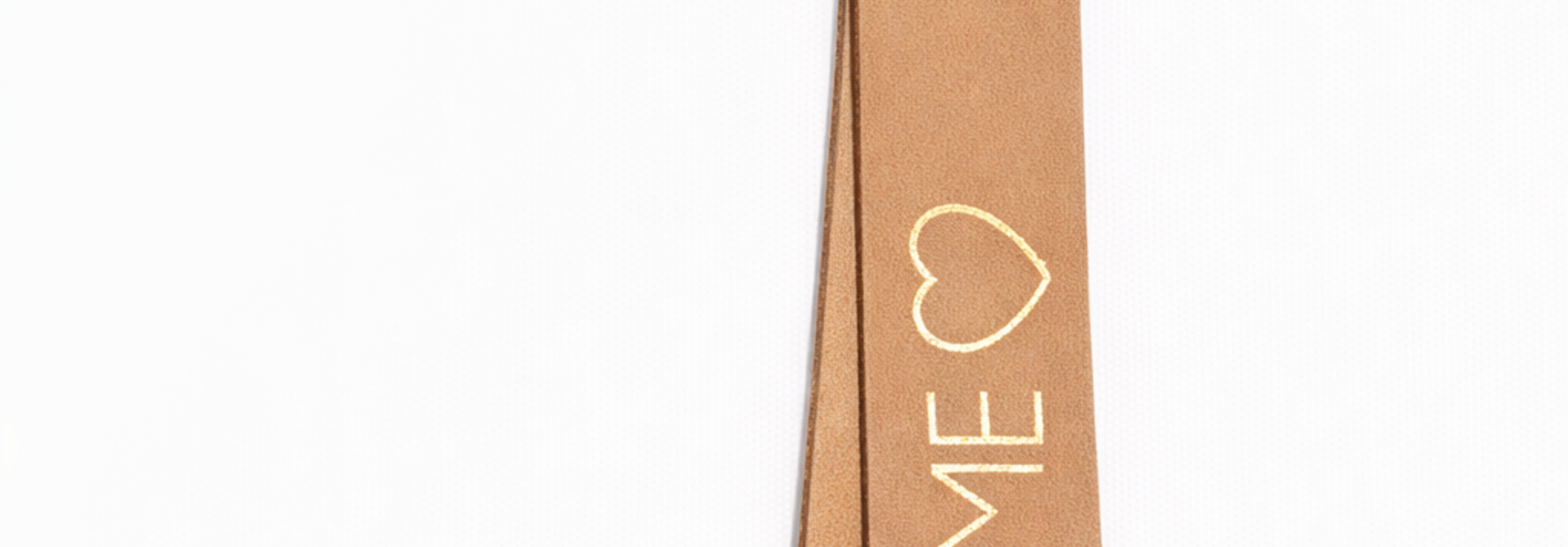 Home leather keychain Naturelle