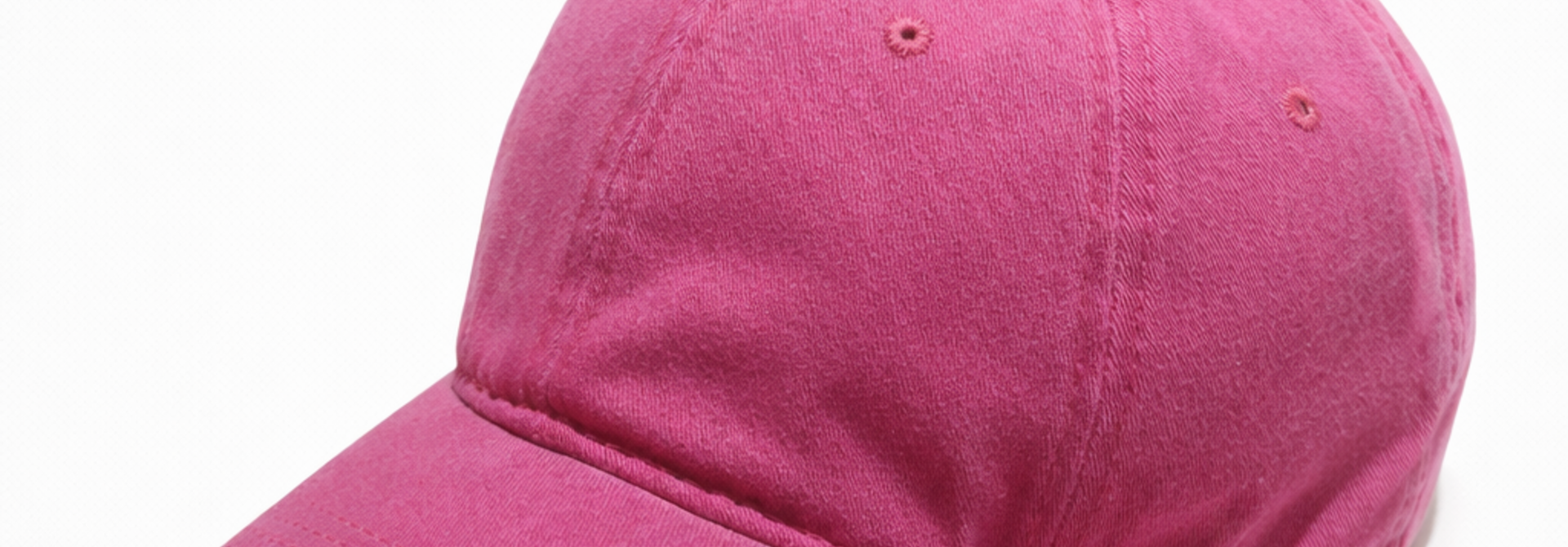 Cole plain washed cap Fushia