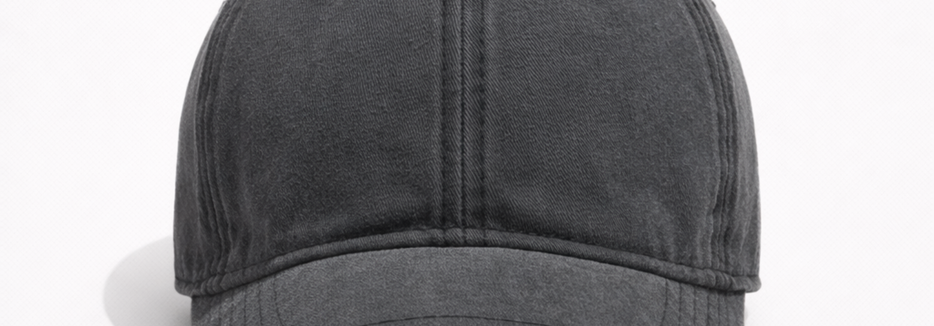 Cole plain washed cap Dark Grey