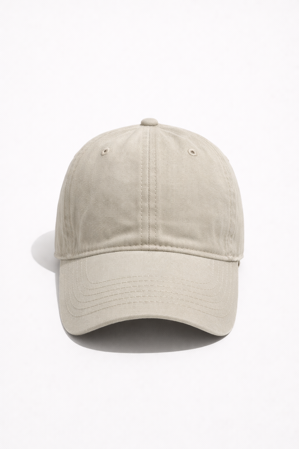 Cole plain washed cap Beige-1
