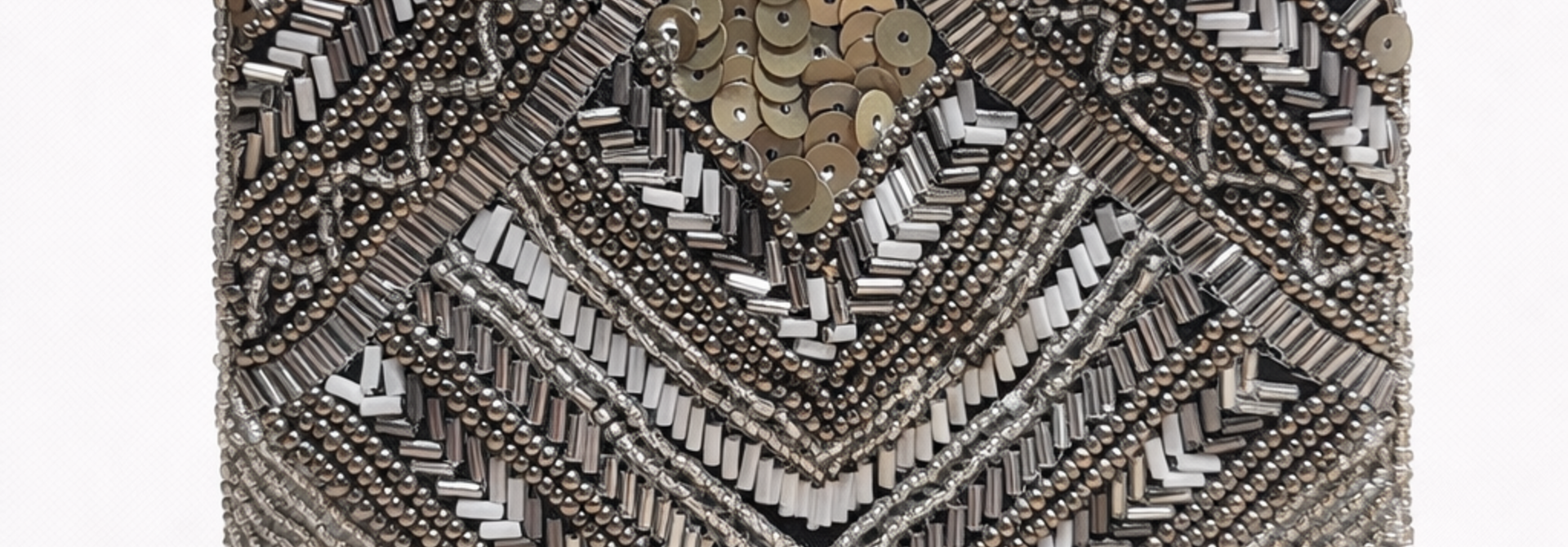 Semba bohemain pearl pouch Taupe