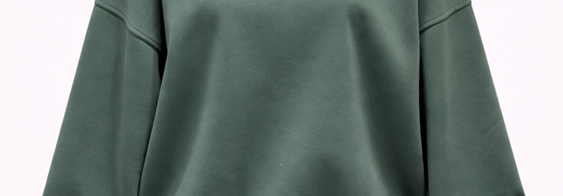 Kayne flock liner basic sweater Green