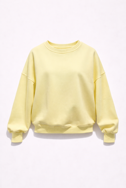Kayne flock liner basic sweater Yellow
