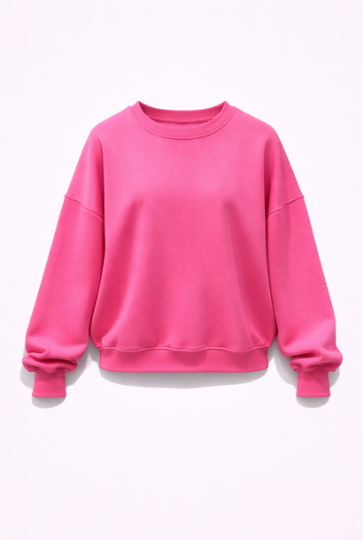 Kayne flock liner  basic sweater Fushia