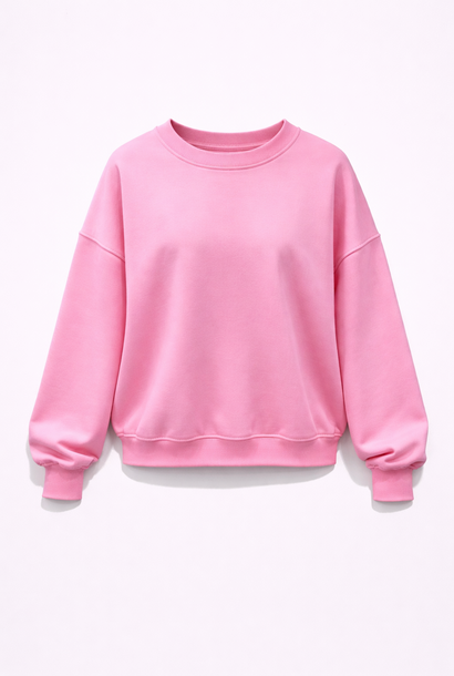 Kayne flock liner basic sweater Happy Pink