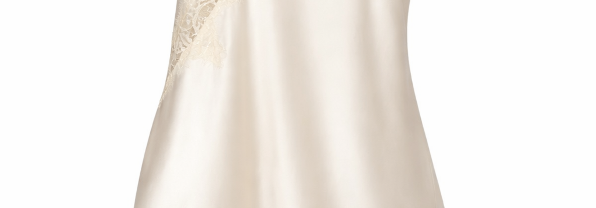 Beth asymmetric lace dress Off-White