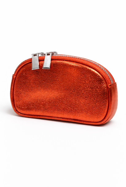 Nand metalic zip wallet Orange