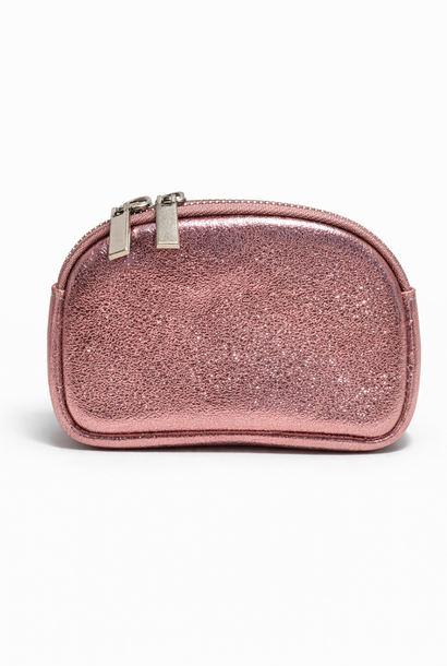 Nand metalic zip wallet Pink