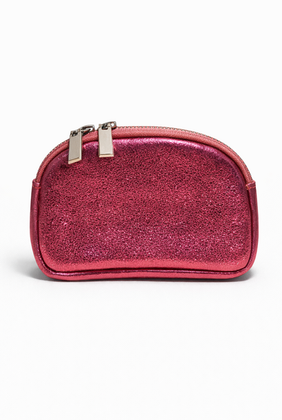 Nand metalic zip wallet Rosé