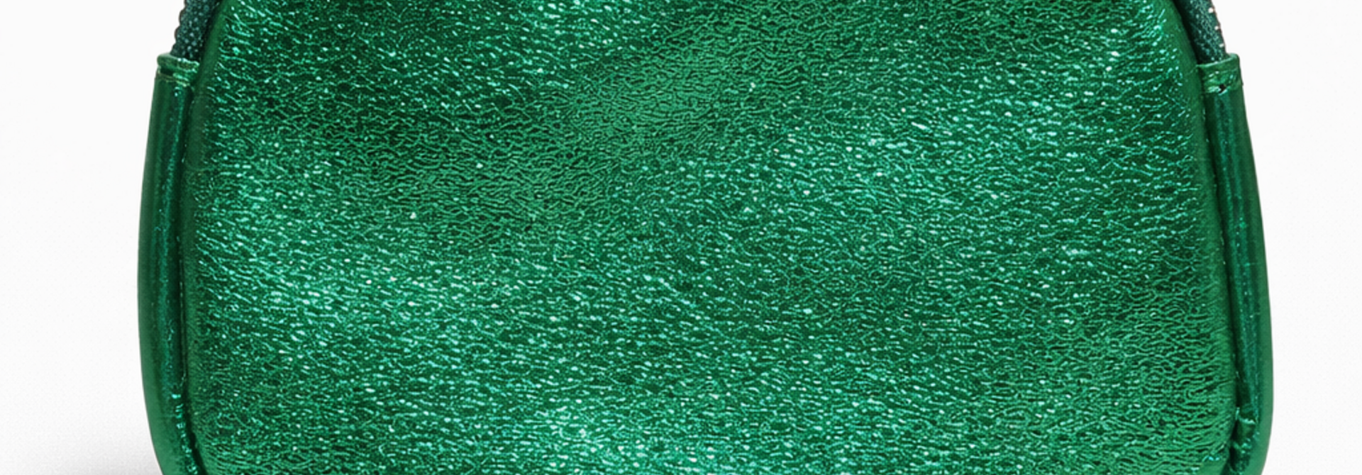 Nand metalic zip wallet Green