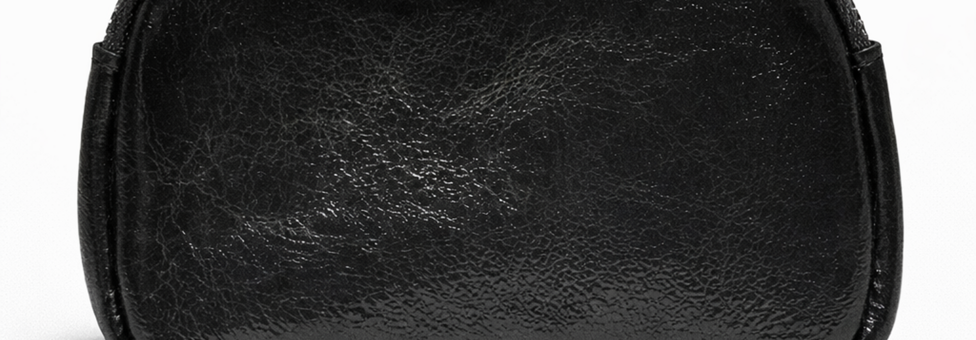 Nand metalic zip wallet Black