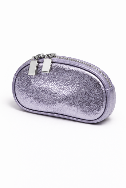 Nand metalic zip wallet Lila