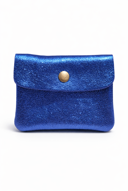 Lexx small metalic zip wallet Cobalt