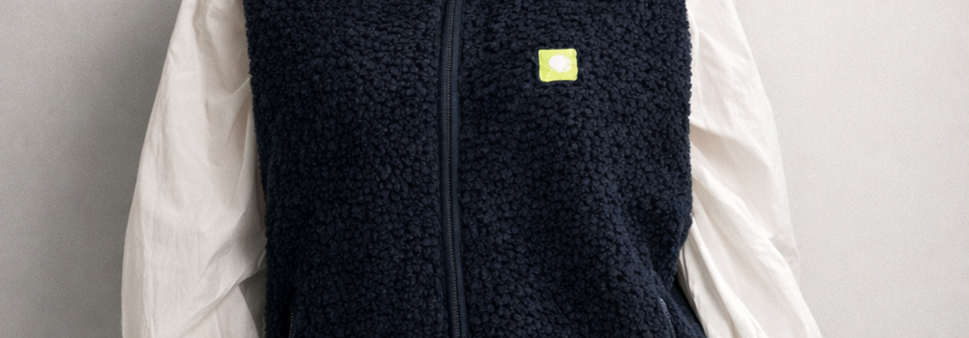 öhmy smiley teddie bodywarmer Marine