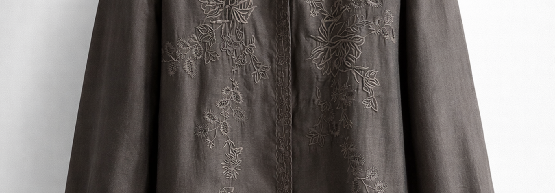 Christa fine tencel broderie blouse Brown