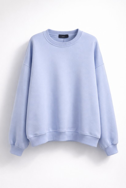Kayne flock liner basic sweater Light Blue