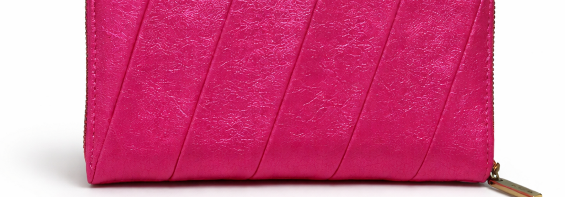 Jady large metalic wallet Fushia