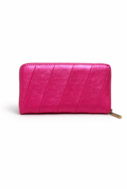 Jady metalic wallet Fushia