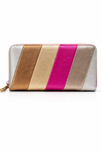 Joy rainbow large wallet Fushia