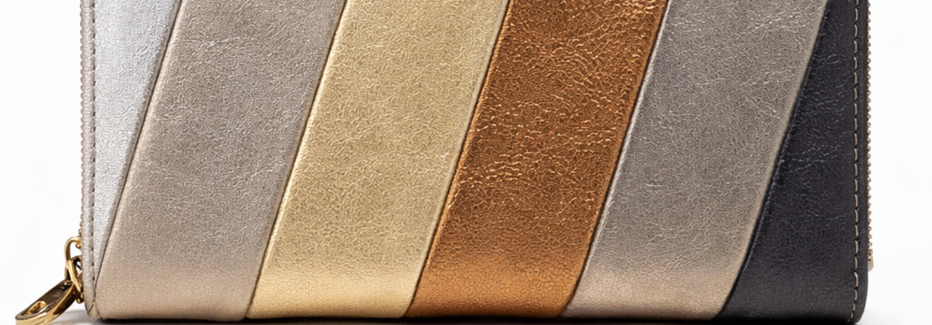 Joy large rainbow wallet Black Gold