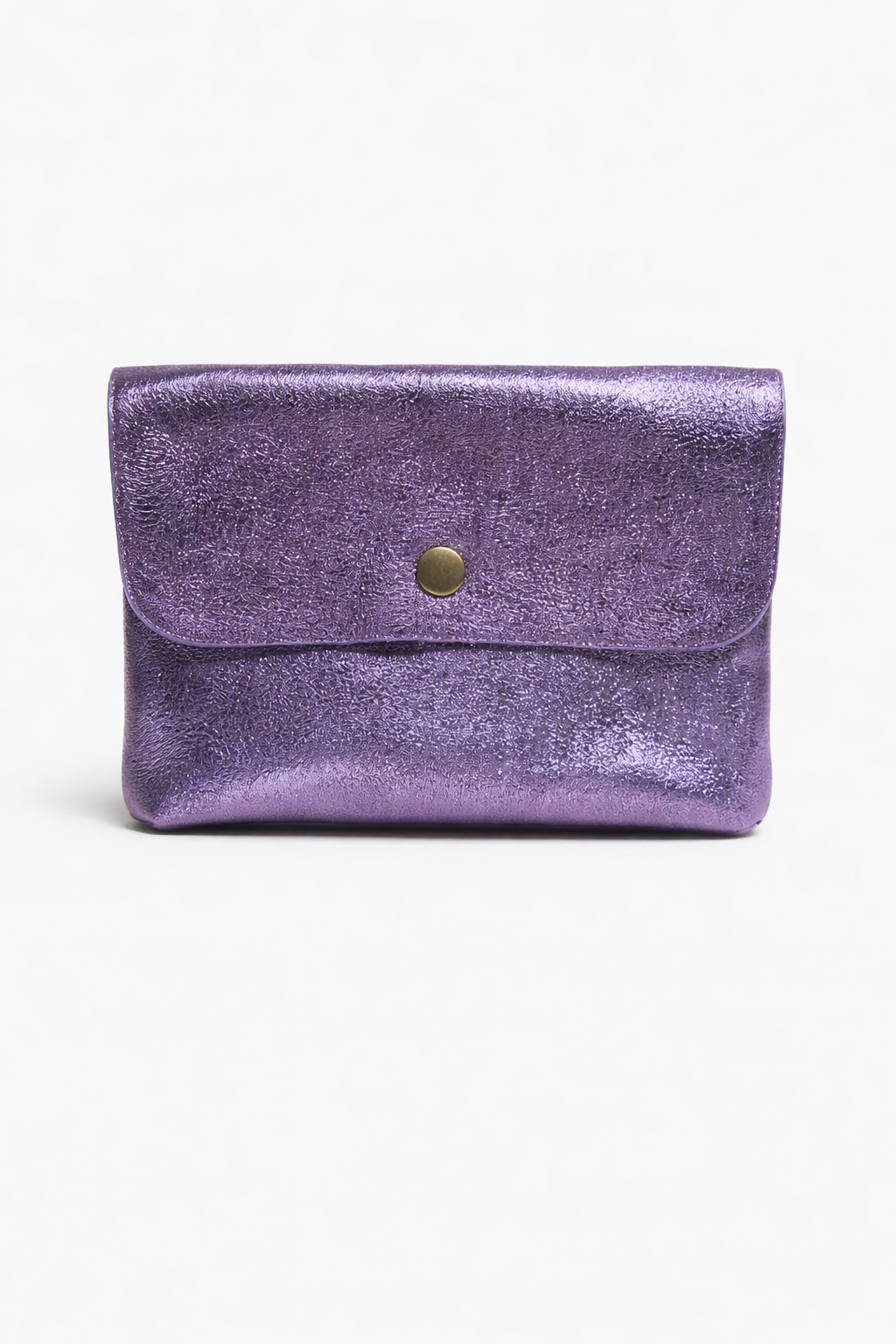 Holy leather metalic etui wallet Lavender-2