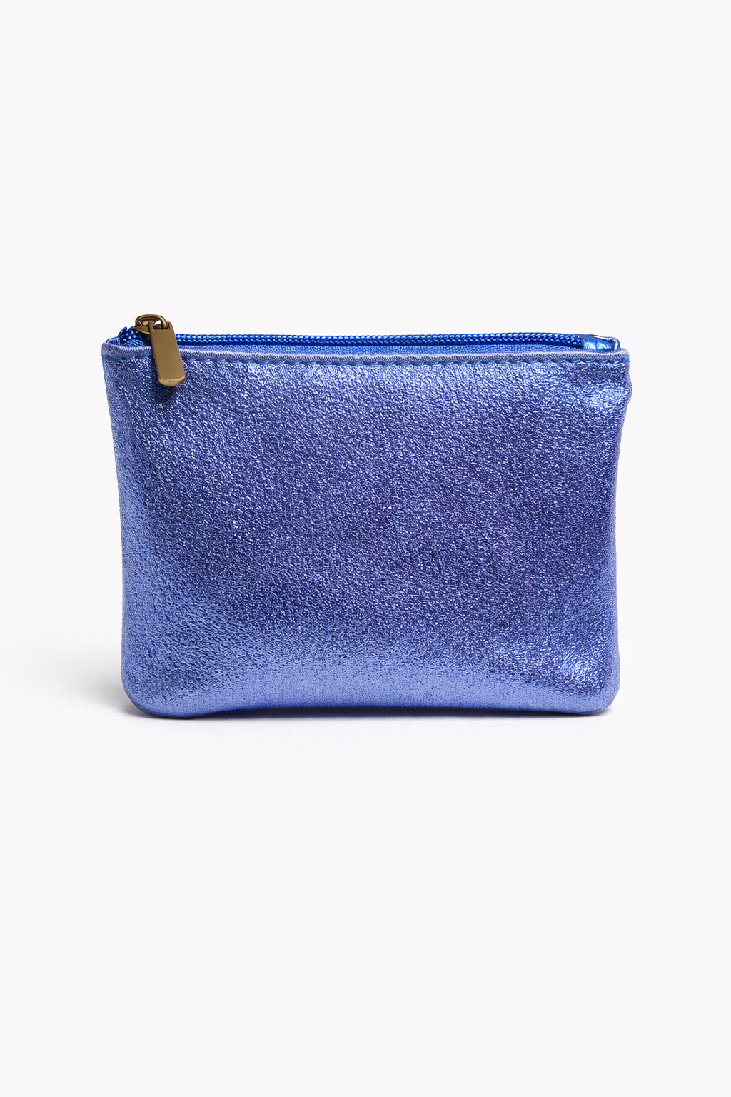 Eda leather metalic little etui wallet Denim Blue-1