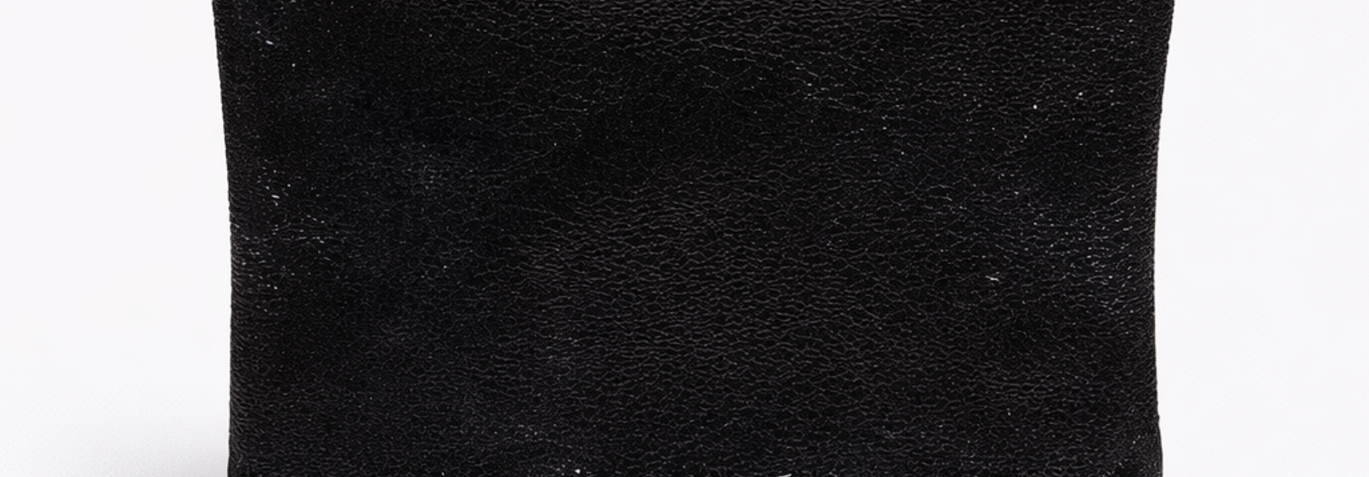 Eda leather metalic little etui wallet  Black