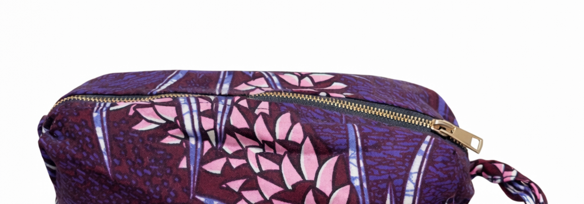 Linoa etnic cotton tie-dye bag Aubergine